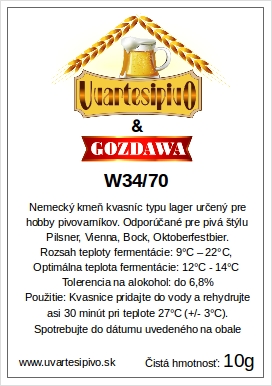 Kvasnice Ležiacke W-34/70  10g
