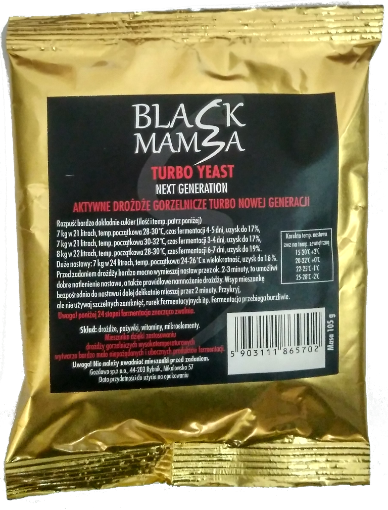 Kvasnice BLACK MAMBA  105g  