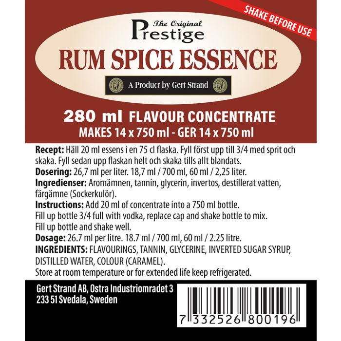 Spice Rum - esencia 280 ml