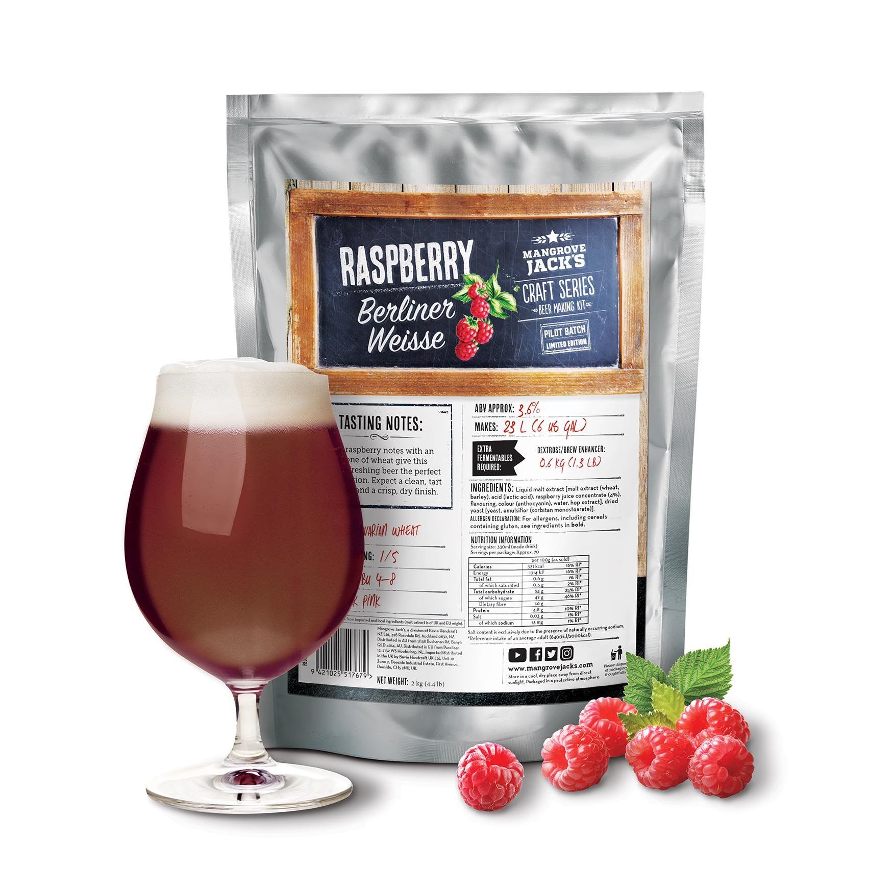 Mangrove Jack's Craft Series Raspberry Berliner Weisse 2kg