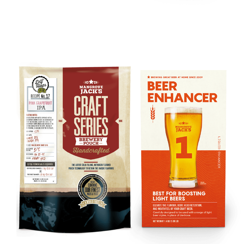  Pink Grapefruit IPA + Beer Enhancer 1