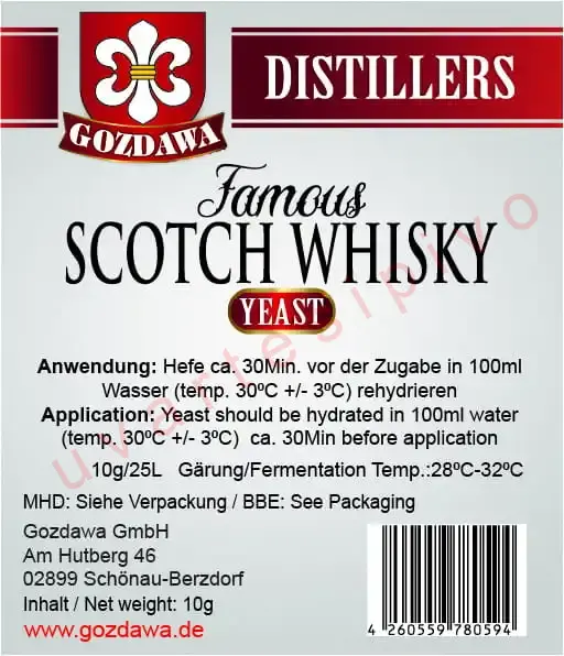 Scotch Whisky kvsnice 10g