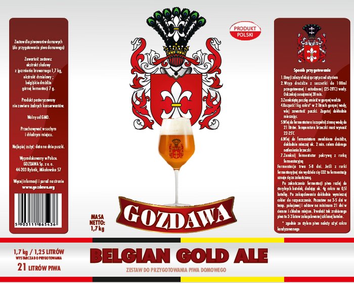  Mladinový koncentrát Belgian Gold Ale 1,7kg