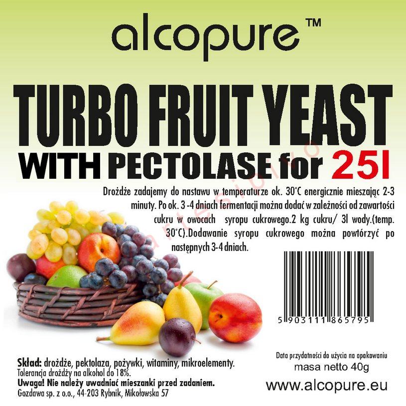 Kvasnice TURBO FRUIT s pektolázou  40g