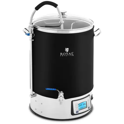 Domáci pivovar s izoláciou - 40 L - 2500 W - 10 – 100 °C - nehrdzavejúca oceľ - LCD displej - časovač
