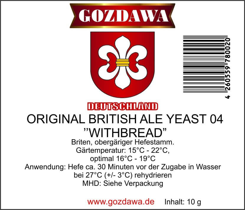 Original British Ale Yeast 04 "Withbread" 