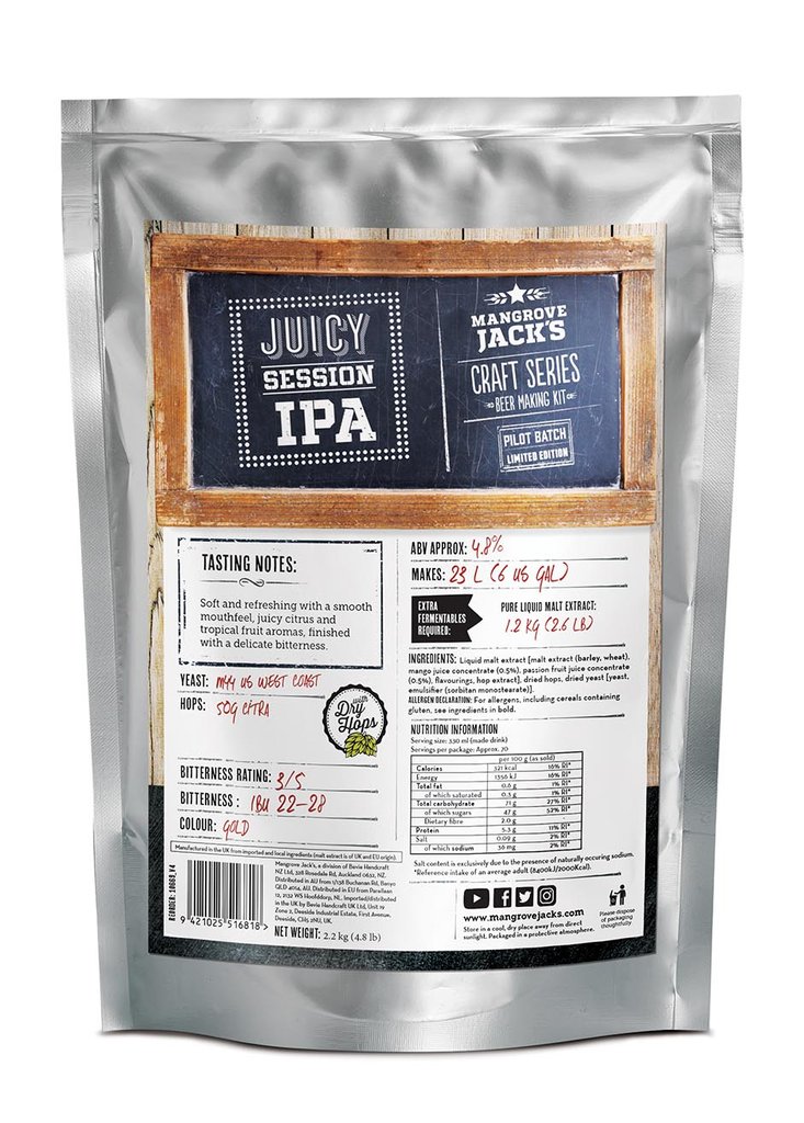 Mangrove Jack´s CS Juicy Session IPA 