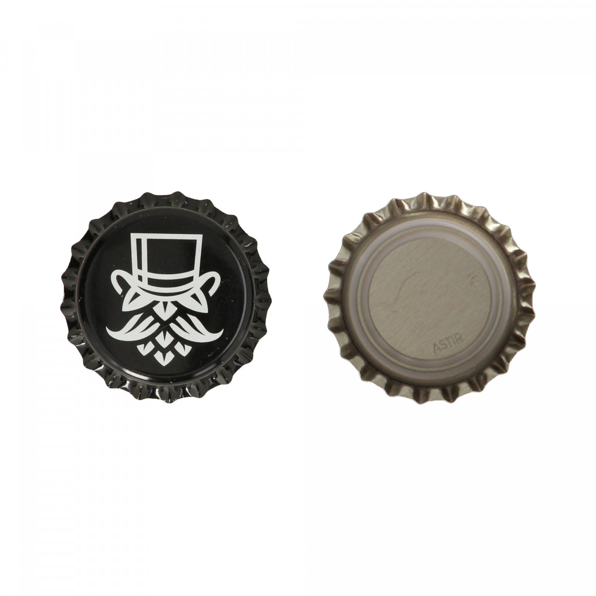 Pivné korunky 100 ks - čierne