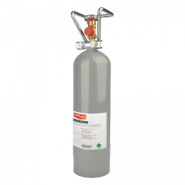 CO2 fľaša s objemom 2 kg naplnená